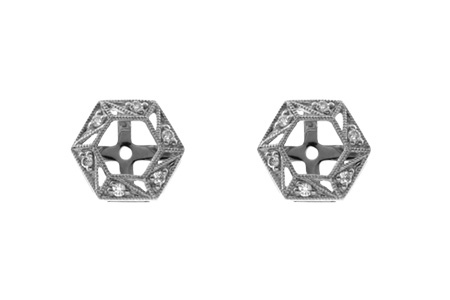 H027-54471: EARRING JACKETS .08 TW (FOR 0.50-1.00 CT TW STUDS)
