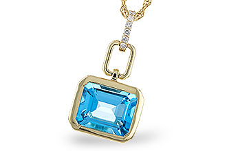 A302-04544: NECKLACE 3.26 BLUE TOPAZ 3.30 TGW (10x8MM BT)