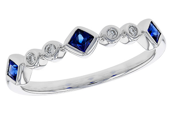 A302-05371: LDS WED RG .25 SAPPHIRE .30 TGW