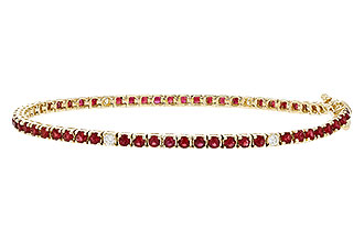 B302-01817: BRACELET 3.04 RUBY 3.29 TGW (7")