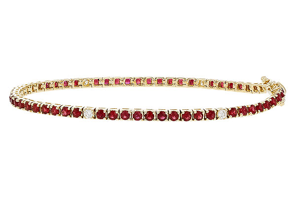 B302-01817: BRACELET 3.04 RUBY 3.29 TGW (7")
