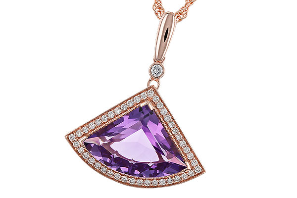 C302-02653: NECKLACE 2.80 AMETHYST 2.97 TGW