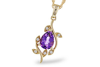 C302-03598: NECKLACE .88 AMETHYST .93 TGW (8x6MM AMY)