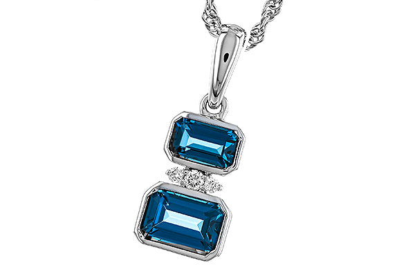 D302-02698: NECK .95 TW LONDON BLUE TOPAZ .98 TGW