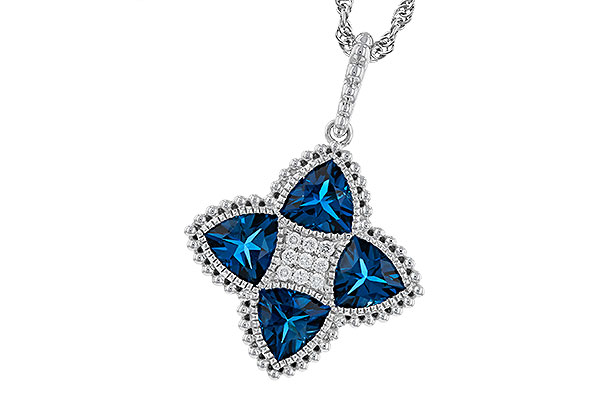 D302-05380: NECKLACE 2.79 LONDON BLUE TOPAZ 2.85 TGW