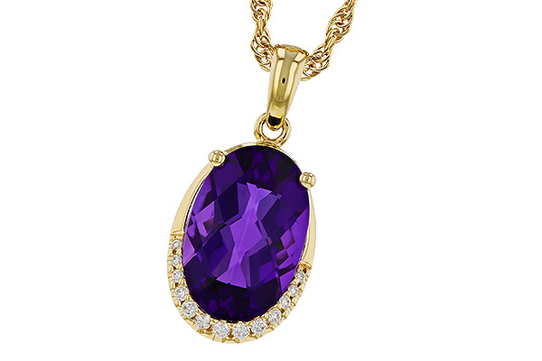 D302-09007: NECKLACE 2.70 AMETHYST 2.76 TGW (12x8MM OV)