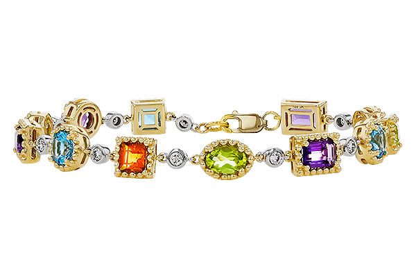 D302-09044: BRACELET 4.63 SEMI-PREC (AMY,BT,CIT,PER) 5.05 TGW