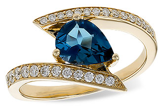 E302-01762: LDS RG 1.04 LONDON BLUE TOPAZ 1.28 TGW (8x6MM)