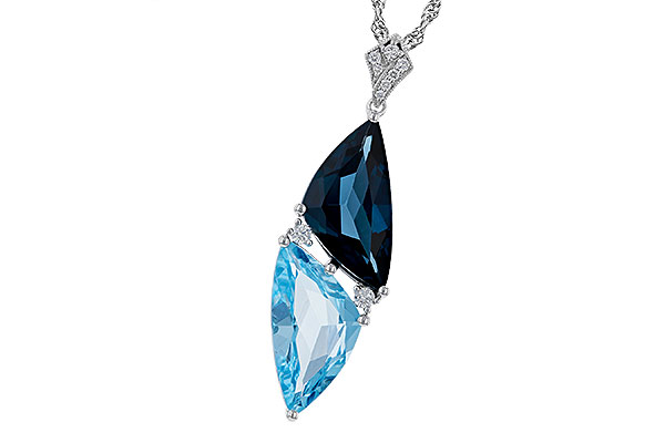 E302-02689: NECK 6.87 BLUE TOPAZ 6.97 TGW