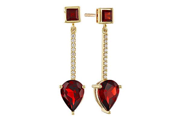 F302-02653: EARRINGS 2.70 TW GARNET 2.77 TGW