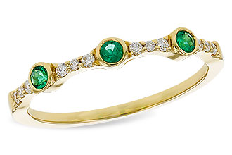 F302-03589: LDS WED RG .11 EMERALD .20 TGW