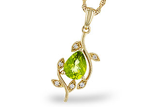G302-03589: NECKLACE 1.16 PERIDOT 1.21 TGW (8x6MM PER)