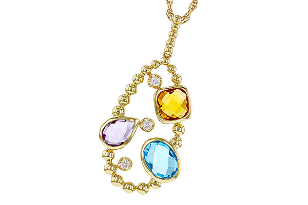 G302-04498: NECKLACE 3.04 TW SEMI-PREC 3.14 TGW (BT,AMY,CIT)