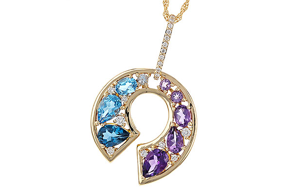 H302-04507: NECKLACE 1.77 SEMI-PREC (AMY & BT) 1.90 TGW