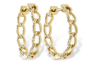 K302-01780: GOLD EARRINGS (18MM)