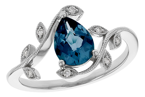 K302-04516: LDS RG 1.20 LONDON BLUE TOPAZ 1.26 TGW (8x6MM LBT)