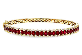 K302-08098: BANGLE 5.04 TW RUBY 5.60 TGW