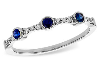 L302-03589: LDS WED RG .16 SAPPHIRE .25 TGW