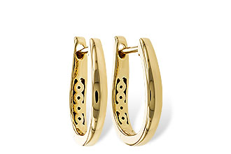 L302-06343: GOLD EARRINGS (15MM)