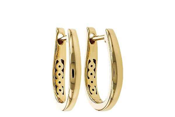 L302-06343: GOLD EARRINGS (15MM)