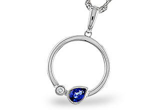 M302-02716: NECKLACE .26 SAPPHIRE .28 TGW
