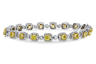 M302-04507: BRACELET 4.37 FANCY YELLOW DIAS 7.12 TW (7")