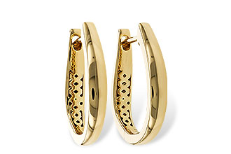 M302-06352: GOLD EARRINGS (17MM)