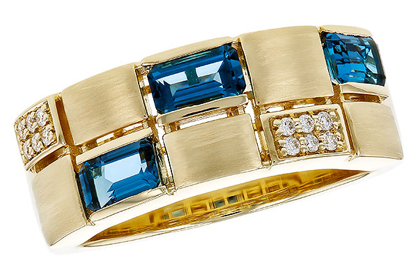 M302-07252: LDS RG .94 LONDON BLUE TOPAZ 1.00 TGW